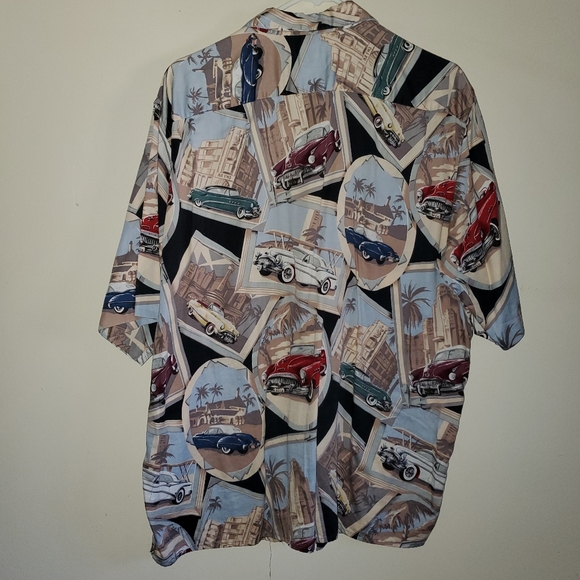 Reyn Spooner Vintage Buick Super 8 Special American Classic Cars Aloha Shirt XL - Picture 2 of 12
